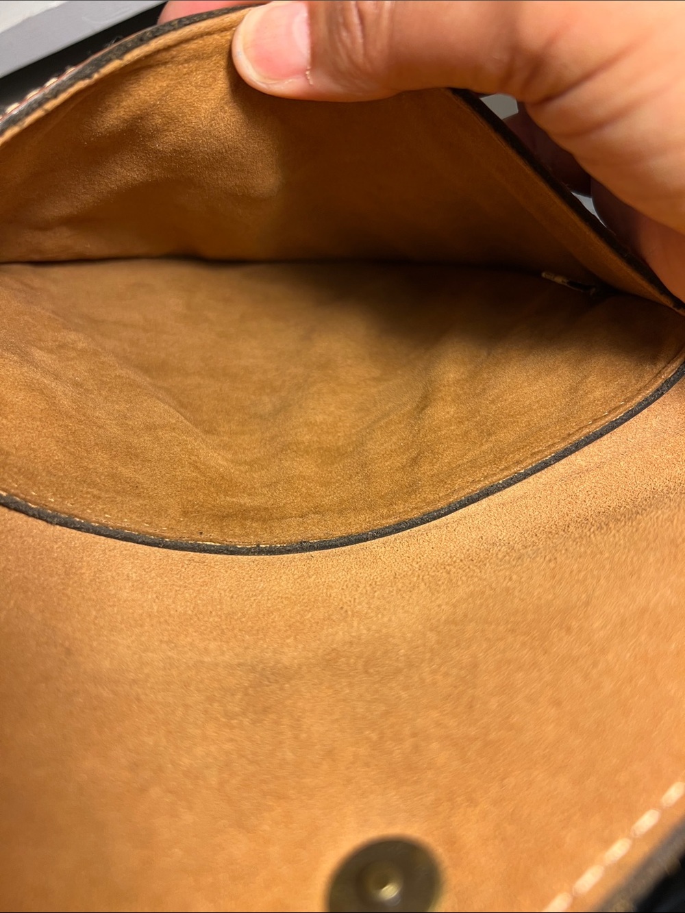 Patricia Nash Cognac Leather Envelope Clutch - Picture 7 of 9